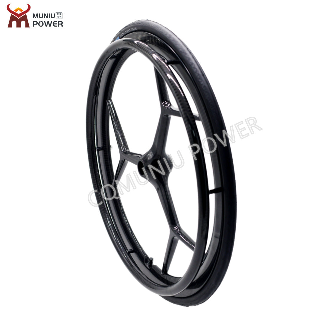 MN20-R8C 24 Inch Full Carbon Fiber Wheelchair Wheels