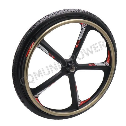 MN20-R9M 24inch Magnesium Alloy Rear Wheel for Electric Wheelchair