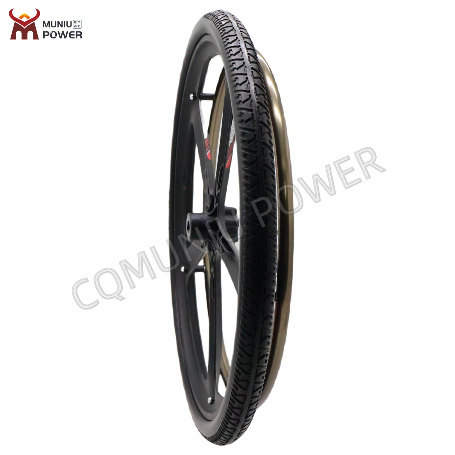 MN20-R9M 24inch Magnesium Alloy Rear Wheel for Electric Wheelchair