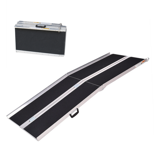 MN1007T Foldable Aluminum Alloy Wheelchair Ramp Heavy Loading Capacity 400KG
