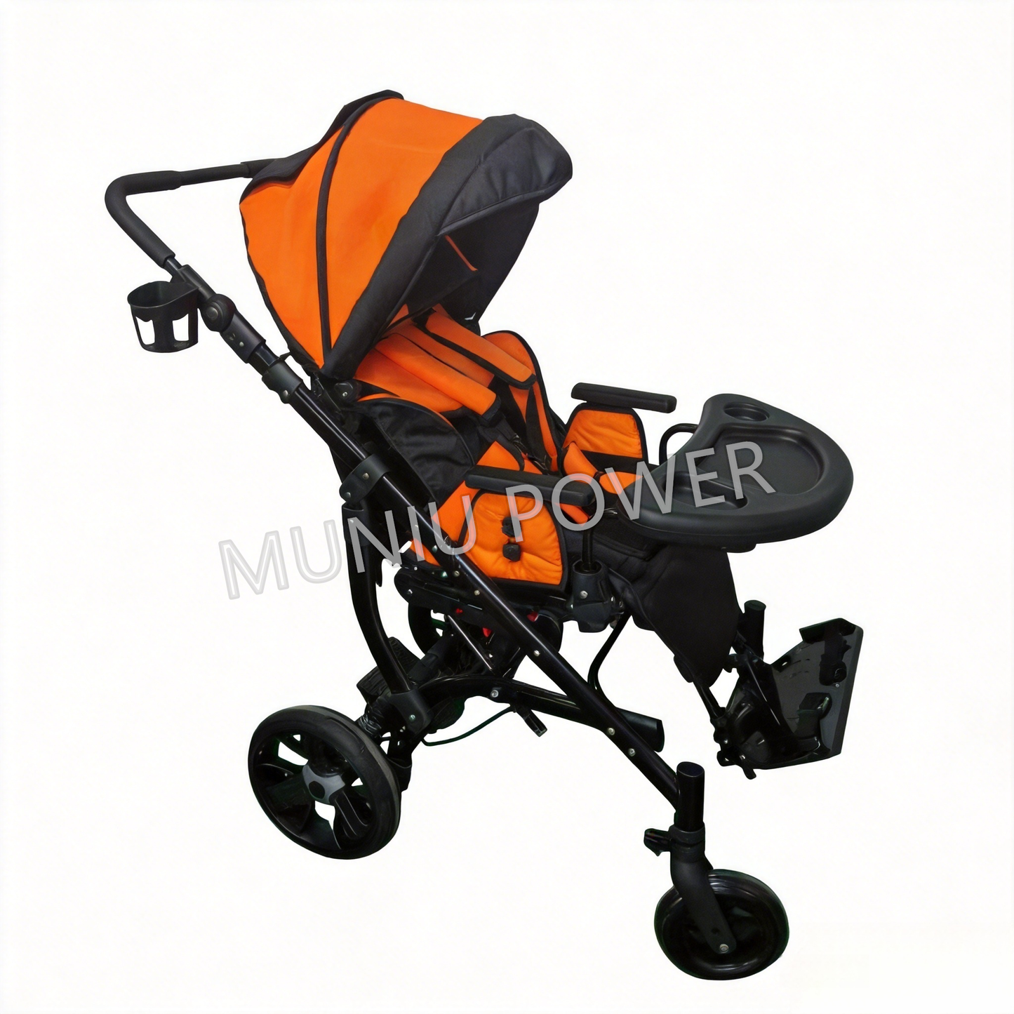 MNCP201 Tilt-in-space Pediatric Stroller Cerebral Palsy Rehabilitation Stroller Adjustable Children Pediatric CP Wheelchair