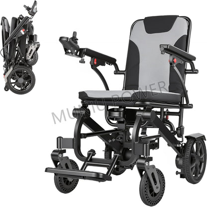 MNTC201 Rehabilitation Caregiving Convnience Push Drive Assistance Lightweight Folding Electric Wheelchair With Power Assist System