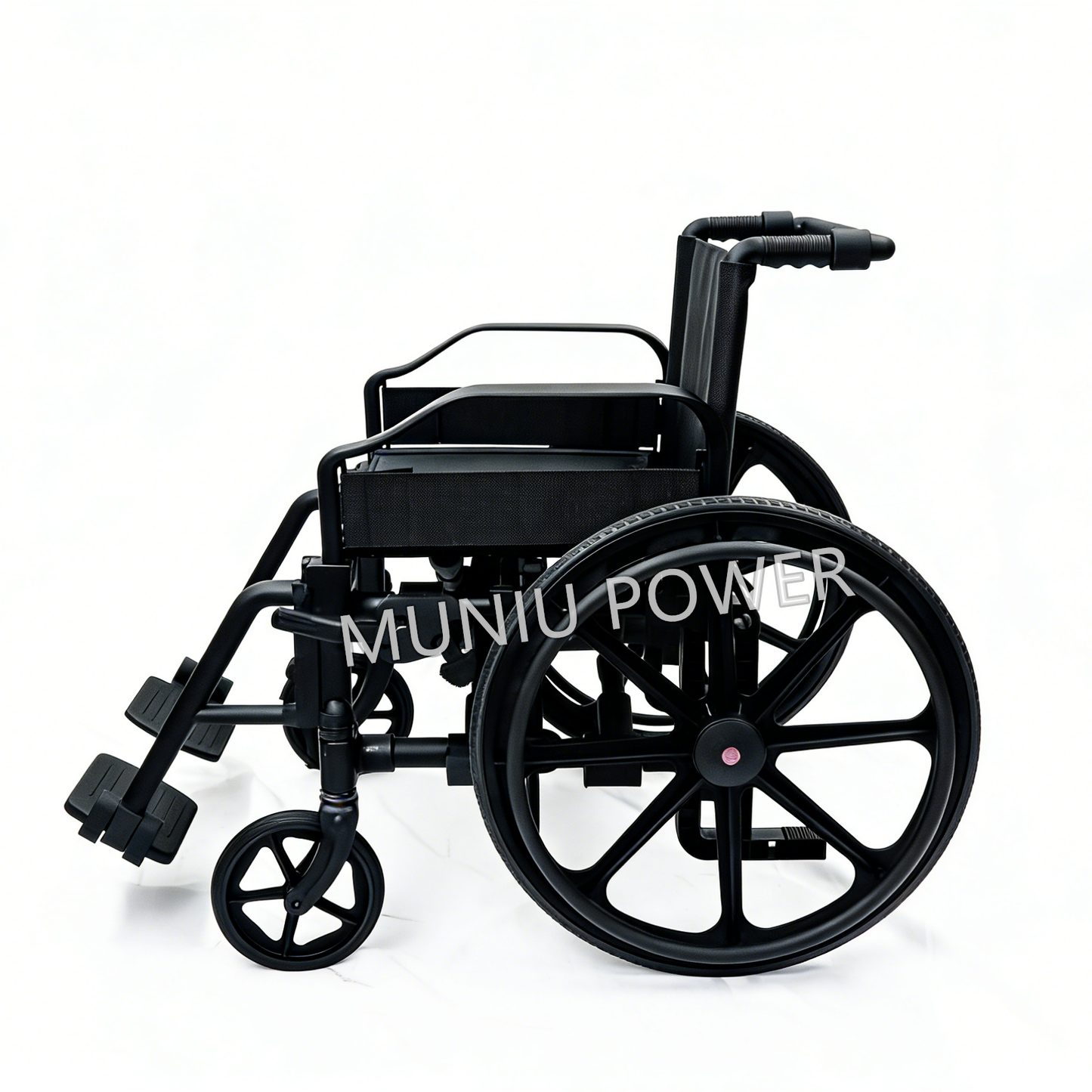 MN-L08 MUNIU MRI Compatible Non-magnetic MRI Wheelchair Foldable All Plastic Waterproof Manual Wheel Chair Hospital Medical Use