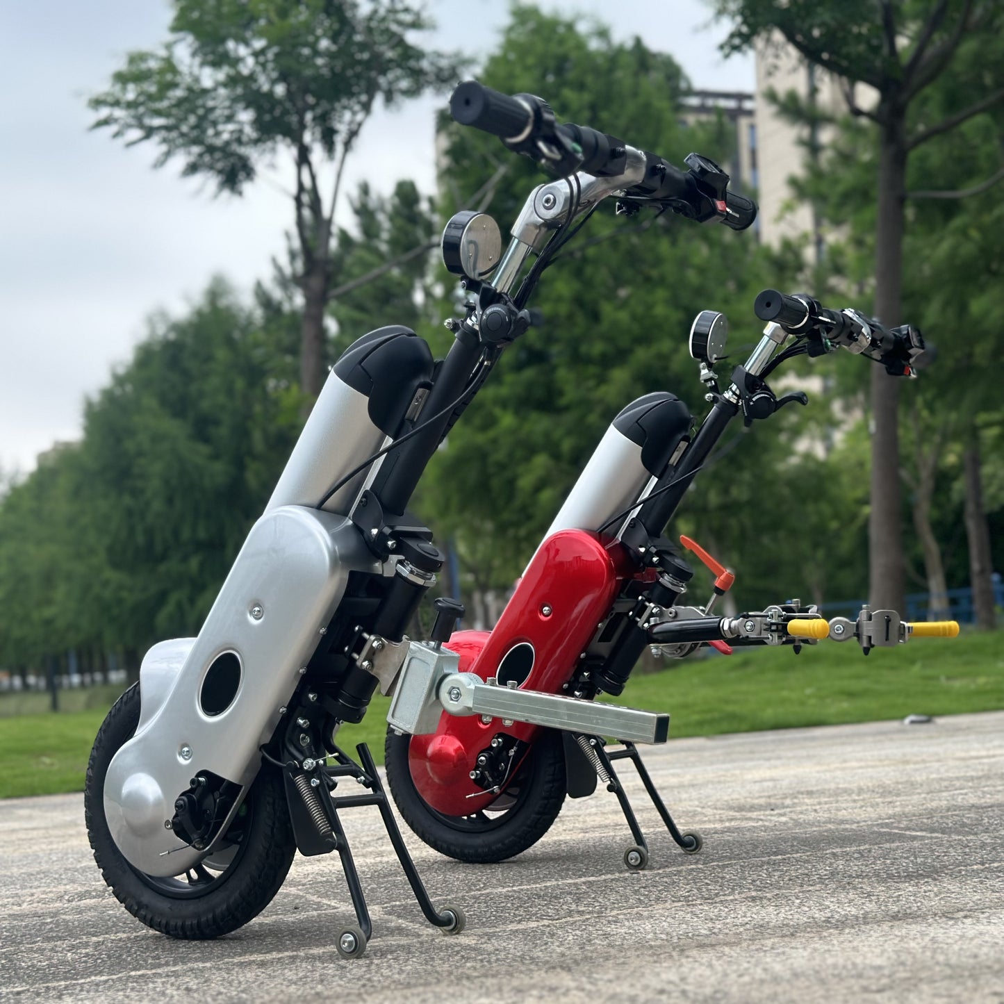MP-Q1 400W Electric Handcycle Wheelchair Attachment Wheelchair Handbike Conversion Kit