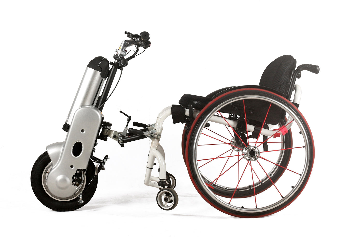 MP-Q1 400W Electric Handcycle Wheelchair Attachment Wheelchair Handbike Conversion Kit