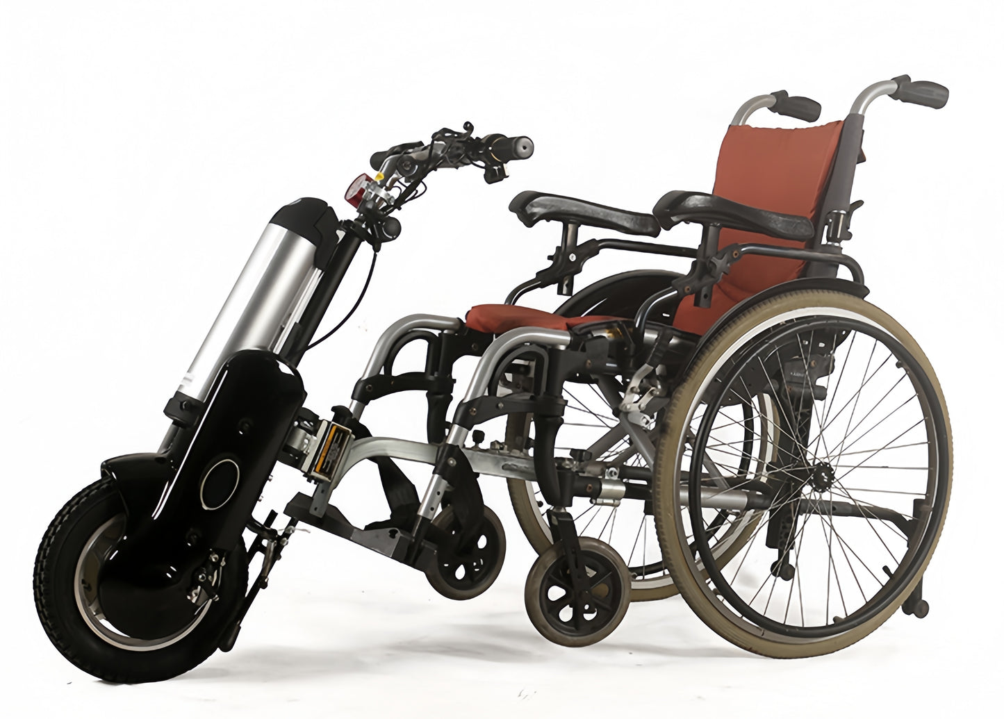 MP-Q1 400W Electric Handcycle Wheelchair Attachment Wheelchair Handbike Conversion Kit