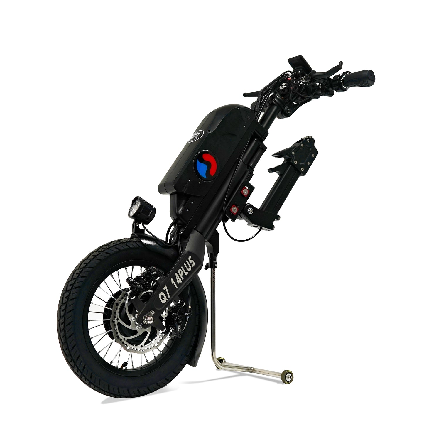 MP-Q7PLUS 36V 450W Off Road Electric Wheelchair Conversion Kit Tractor Trailer Hand Bike for Wheelchair Handcycle Attachment