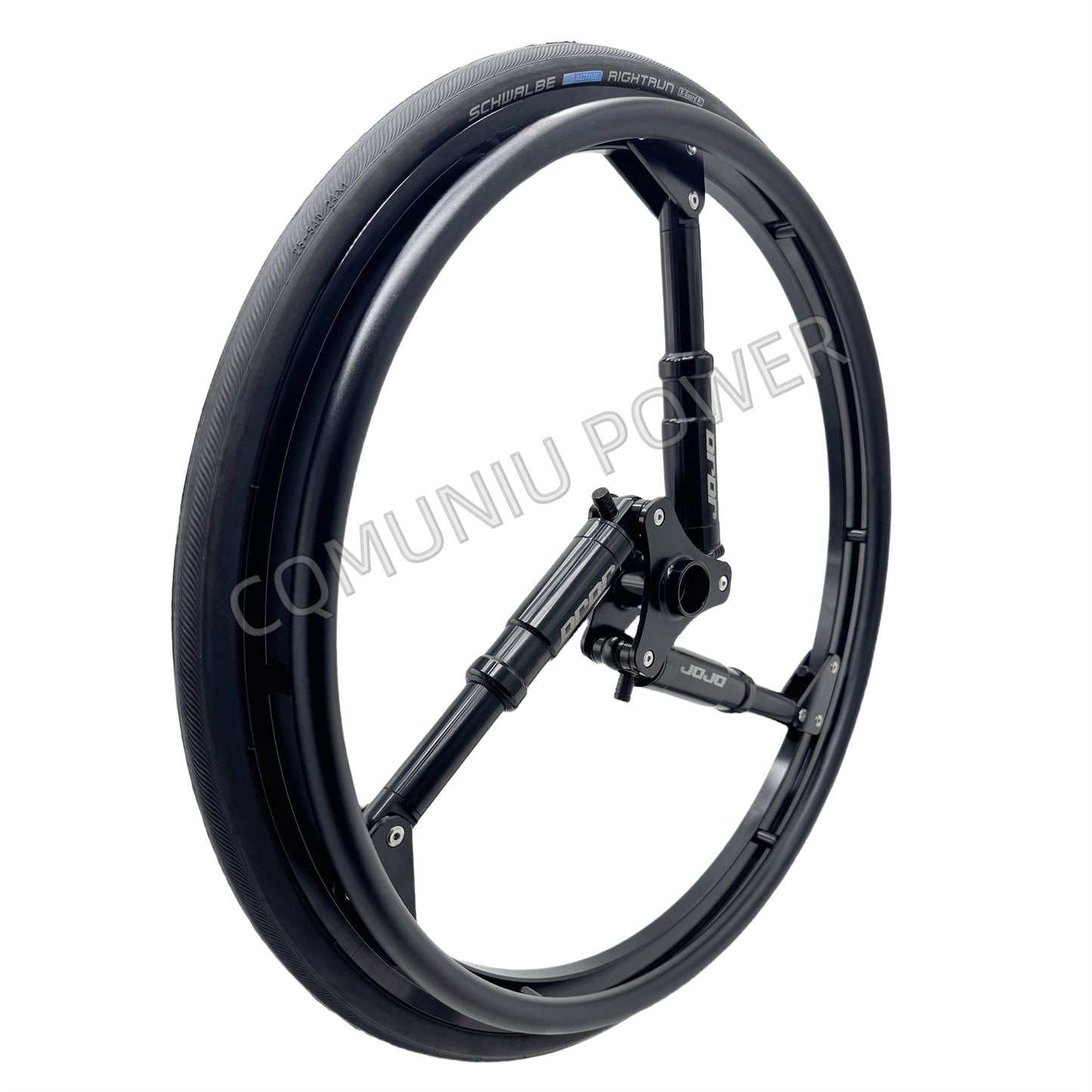 MN20-R12 MUNIU Wheelchair Parts Off Road 24 inch Aluminum Shock Absorber Rear Wheel for Sports Wheelchair