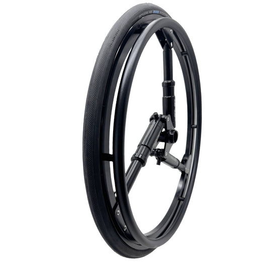 MN20-R12 MUNIU Wheelchair Parts Off Road 24 inch Aluminum Shock Absorber Rear Wheel for Sports Wheelchair