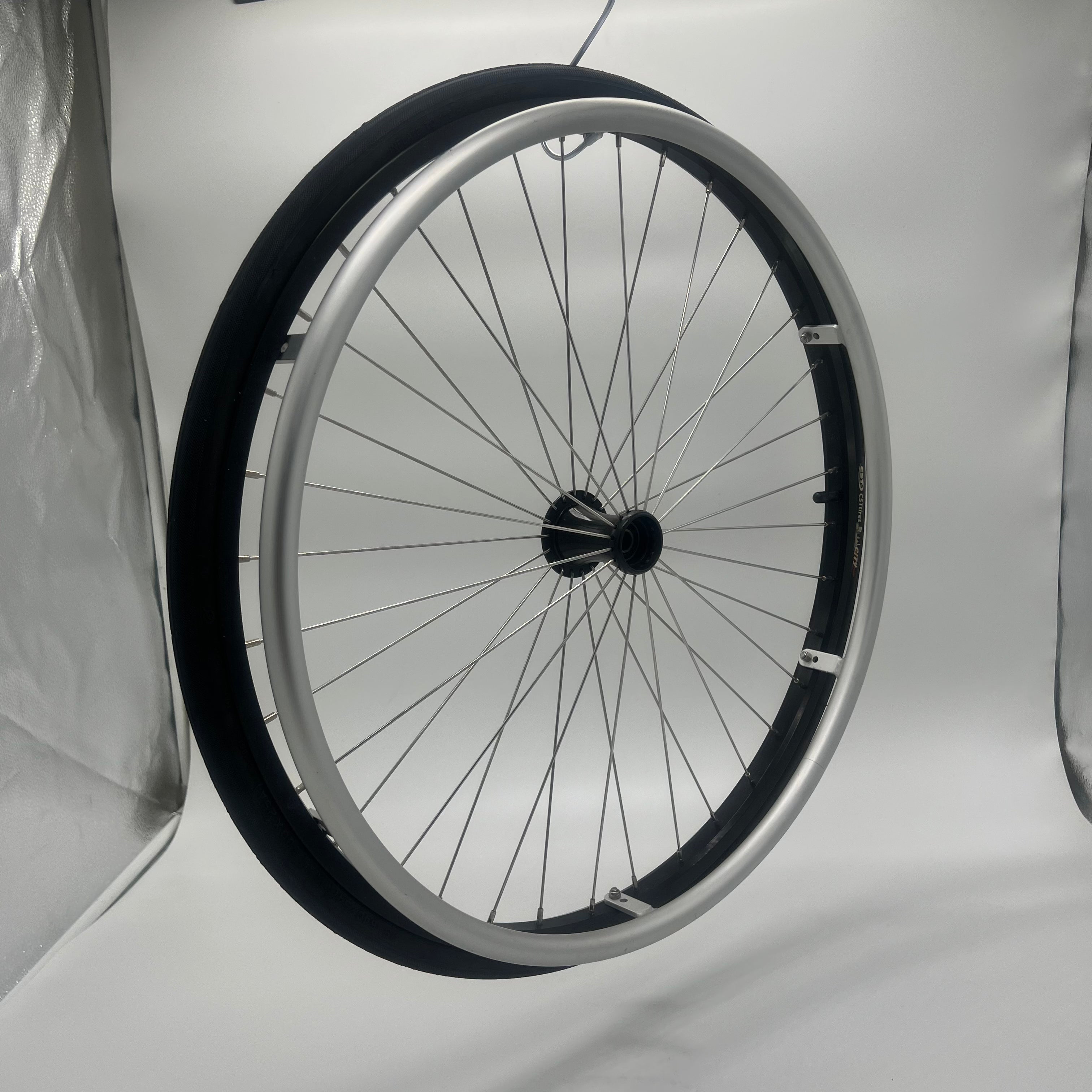 MN-R1S 24inch Stainless steel wheelchair rear wheel – muniu power