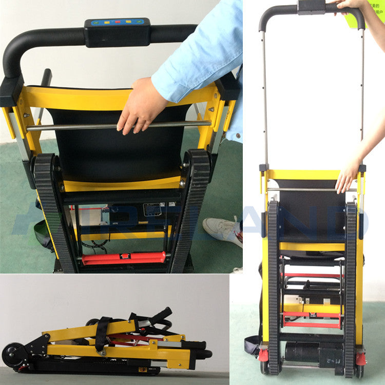 MPT-003A Aluminum Alloy Tracked Foldable Electric Stair Climbing Wheelchair with 24V Lithium Battery 165KG Load Capacity for Elderly