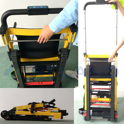 MPT-003A Aluminum Alloy Tracked Foldable Electric Stair Climbing Wheelchair with 24V Lithium Battery 165KG Load Capacity for Elderly