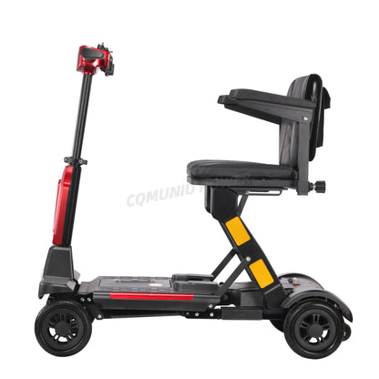 MN-AC14 Popular Ultralight Auto Folding Travel Mobility Scooters Electric 4 Wheel Automatic Foldable Small Scooter for Adults