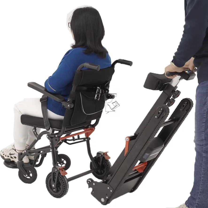 YHR-LD07 Separated Track Electric Stair Climber Chair Supplies Stair Folding Climbing Manual Wheelchair Robot for Disabled