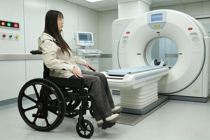 MN-L08 MUNIU MRI Compatible Non-magnetic MRI Wheelchair Foldable All Plastic Waterproof Manual Wheel Chair Hospital Medical Use