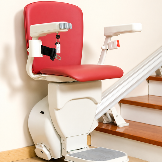 MN-SC01 Straight Stairlift Chair – Automatic Folding Stair Lift for Home Stairs