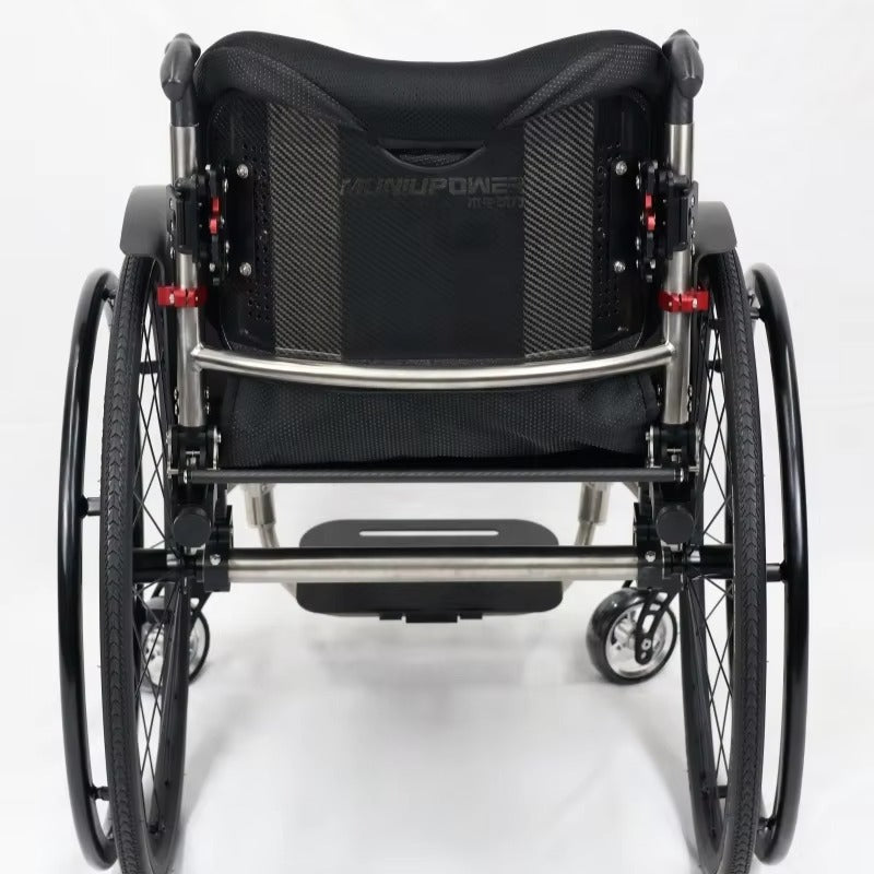 Customizable Titanium Alloy MN9883L Manual Active Wheelchair Foldable Active Sports Wheelchair Rehabilitation Therapy Supplies