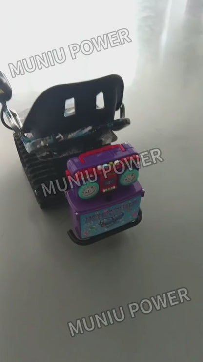 MN-GK01 Mini Electric Tracked Tank Drivable Vehicle Amusement Rides Park Go-Kart All Terrain Go Kart for Kids