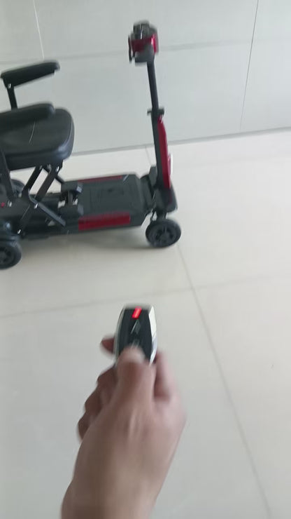 MN-AC14 Popular Ultralight Auto Folding Travel Mobility Scooters Electric 4 Wheel Automatic Foldable Small Scooter for Adults