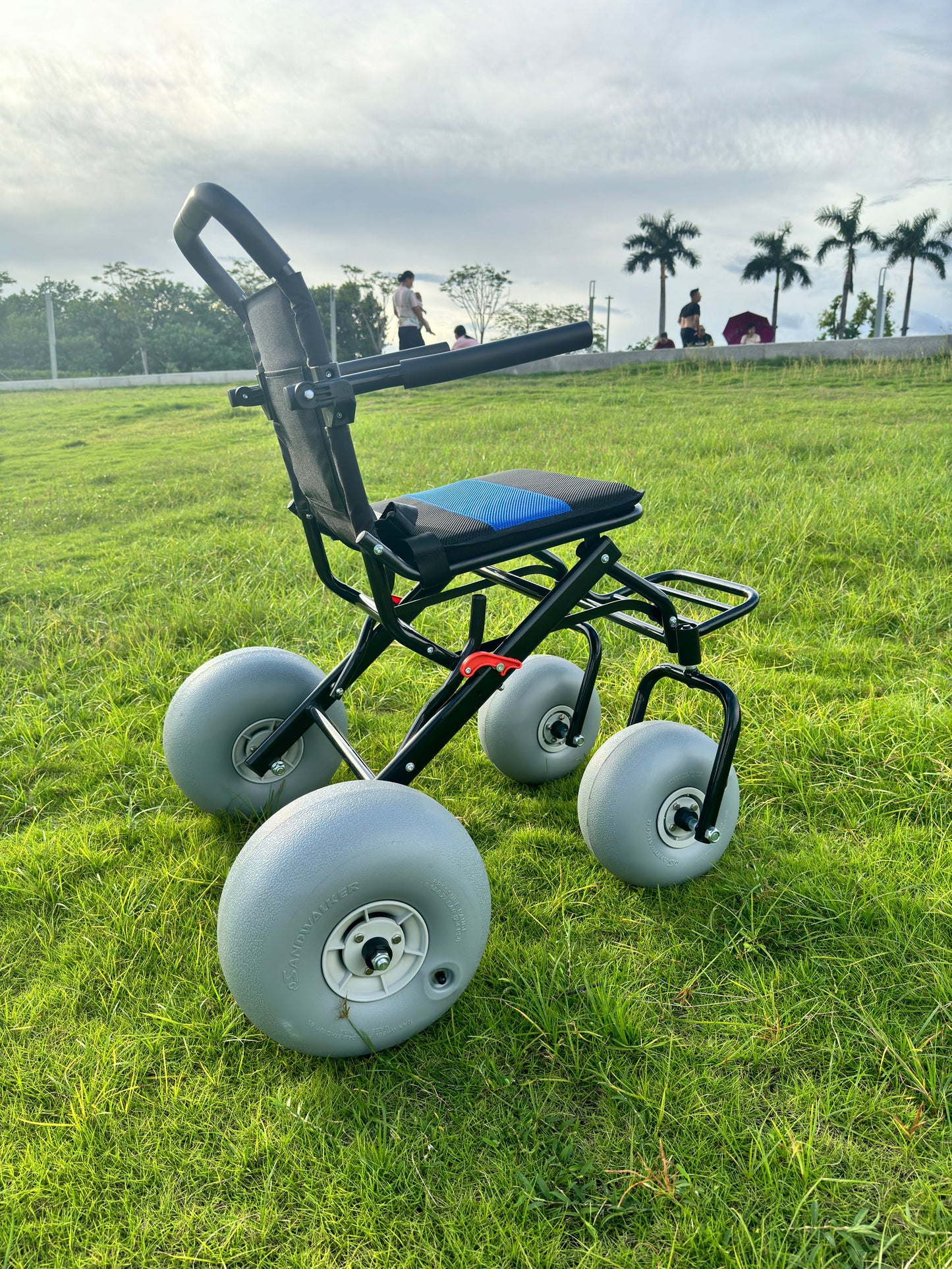 MN-ST-V3.0 Off Road Lightweight Foldable Beach Wheel chair All Terrain